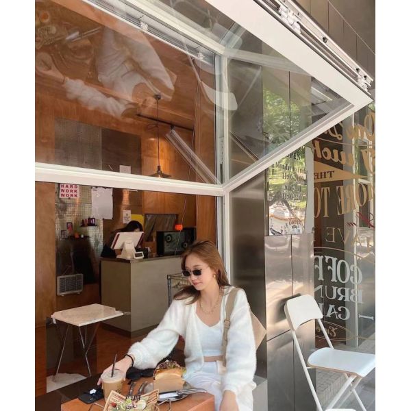 Home Integrated Folding Window System Compatible with Voice Control Systems for