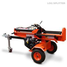 China Gas Engine Woods Log Splitter , Firewood 22 Ton Horizontal Log Splitter factory