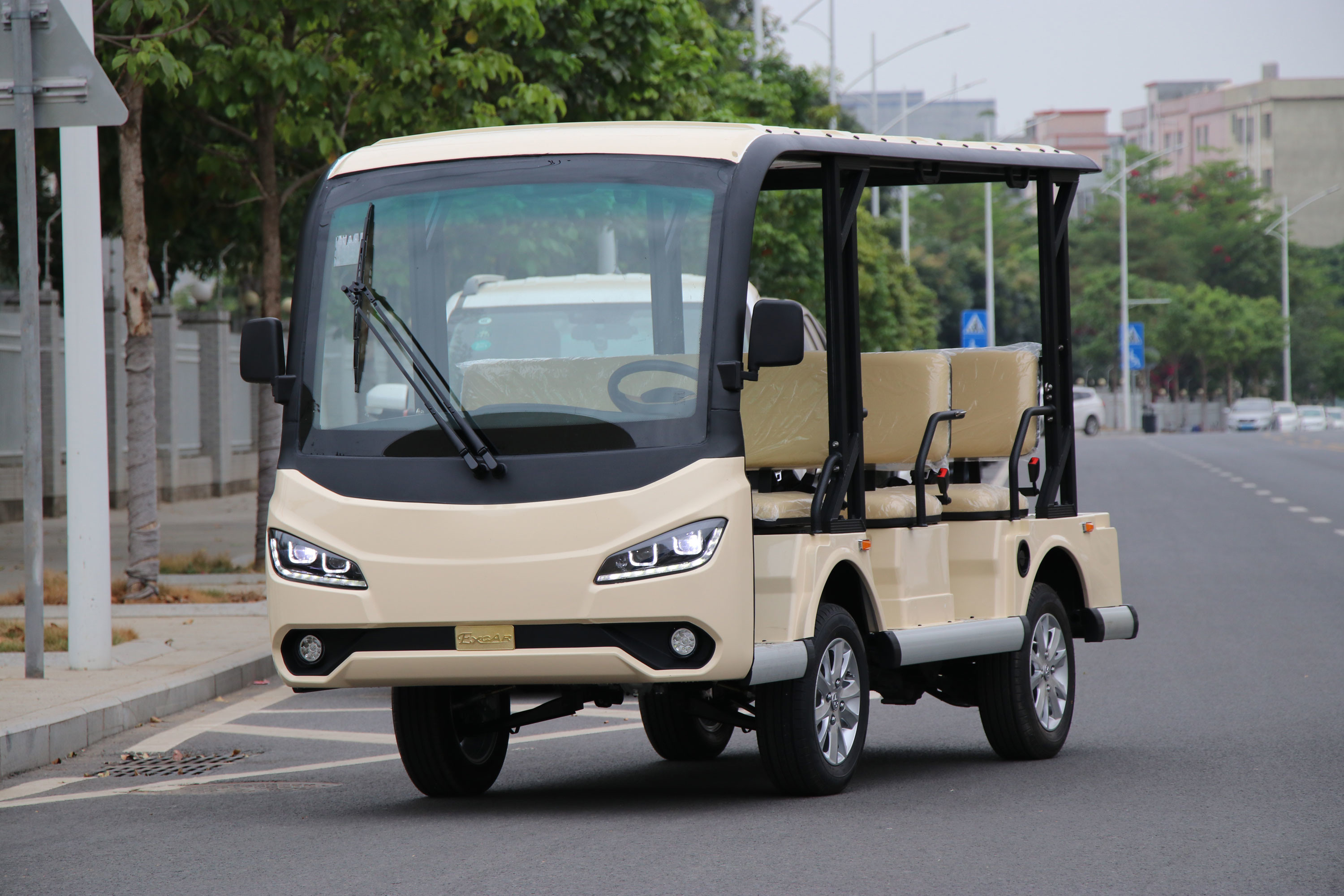 Volt Voyager Electric Sightseeing Shuttle Bus 8 Passenger With 72V Lithium Battery
