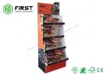 Supermarket Cardboard Pop Displays Foldable Cmyk Printing