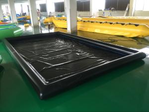 China Black 0.6mm PVC Inflatable Car Wash Mat Full Set Position factory