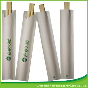 China Twins Eco Friendly Disposable 21cm Natural Bamboo Chopsticks Open Paper Packing factory
