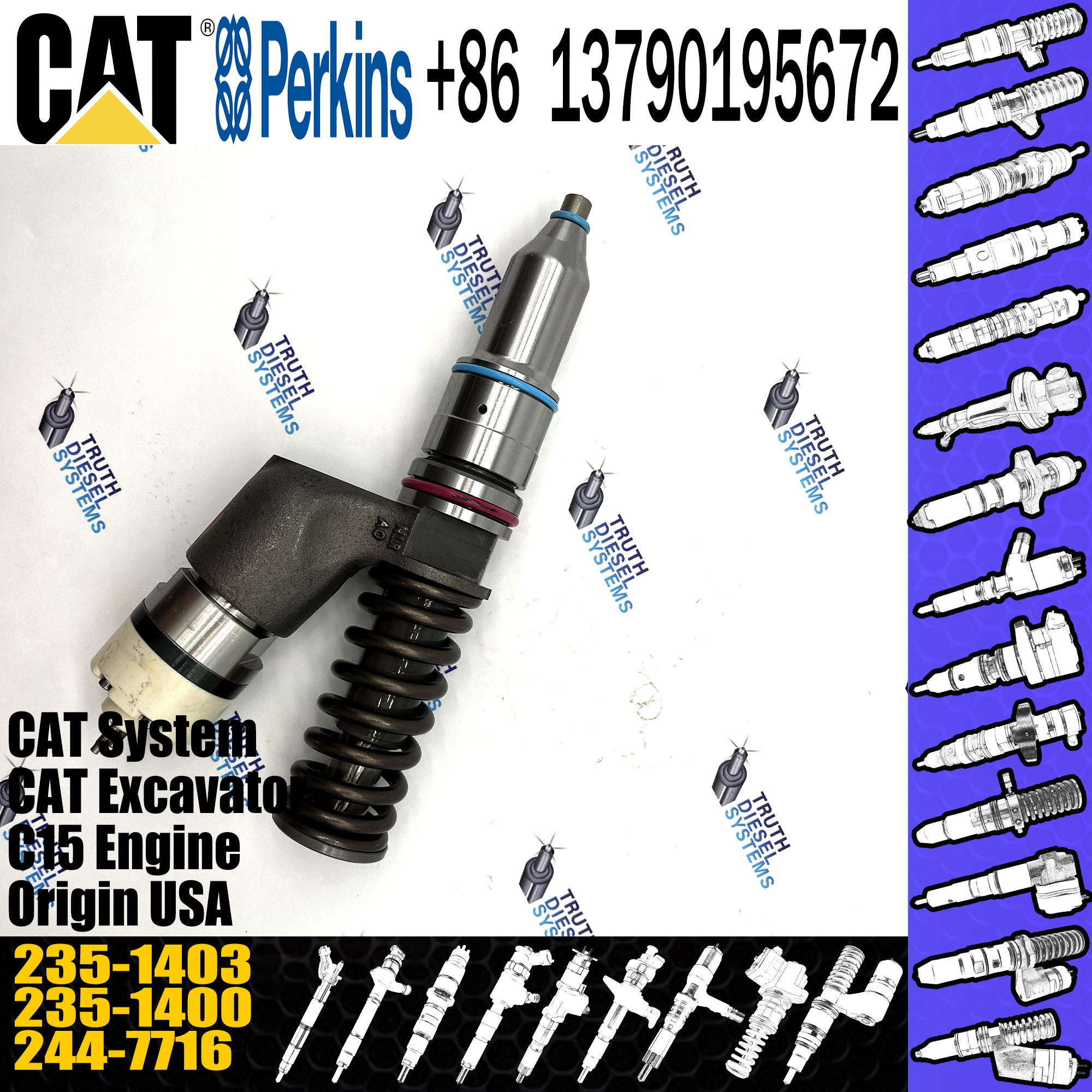 2351403 Caterpillar Fuel Injector 235-1403 Engine Spare Part