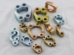 China SAE Split Flange Clamps Hydraulic Hose End Fittings With Zinc Plate High Pressure factory