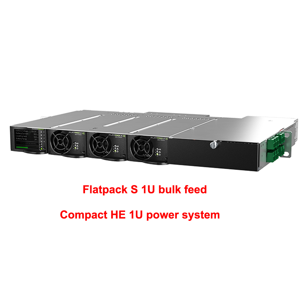 125A Rack Mount Marine Telecom Hybrid System Flatpack S HE 24V/36V/48V 1U Bulk Feed