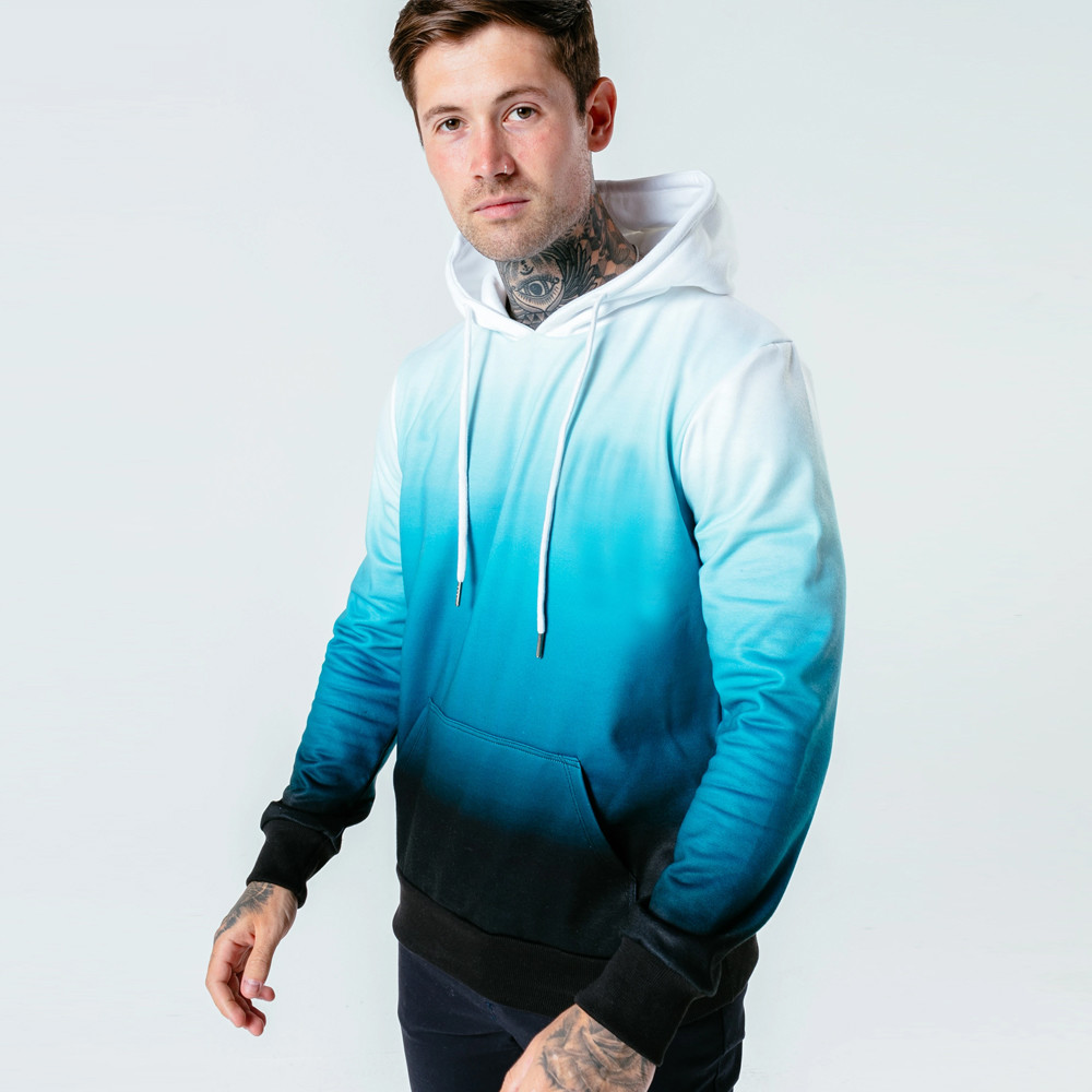 100% Cotton 3D Pullover Long Sleeve Sports Team Hoodies Printing