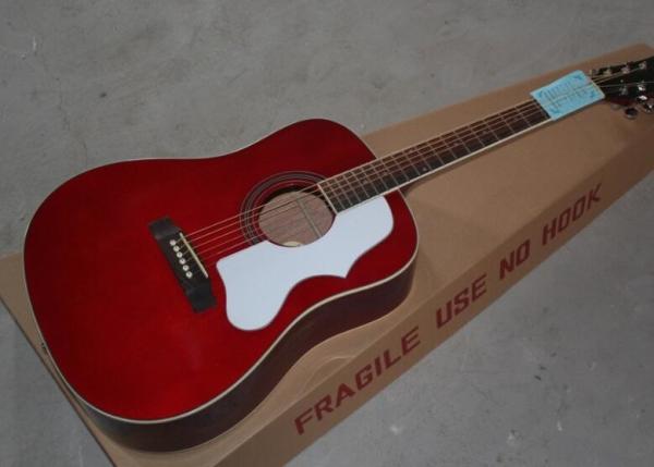 Red Chibson H-Bird acoustic guitar GB H-Bird electric acoustic guitar Chinese