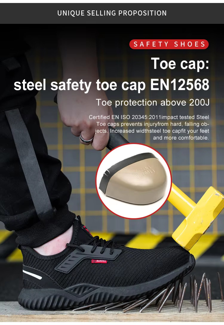 Mens Casual Steel Toe Shoes , Sport Style Safety Shoes For Men Work