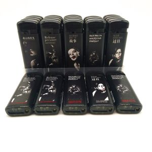 Customized Request Windproof Electronic Lighter with ABS Material and Custom