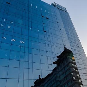 China Rectangular Metal Curtain Wall Aluminum Frame Sustainable Design factory