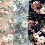 Lightweight 90-150gsm Chiffon Printed Woven Fabrics Softable For Dress