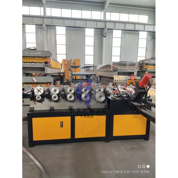 PLC Control Flange Forming Machine Fully Automatic Used In HVAC Systems Tdf Duct Machine