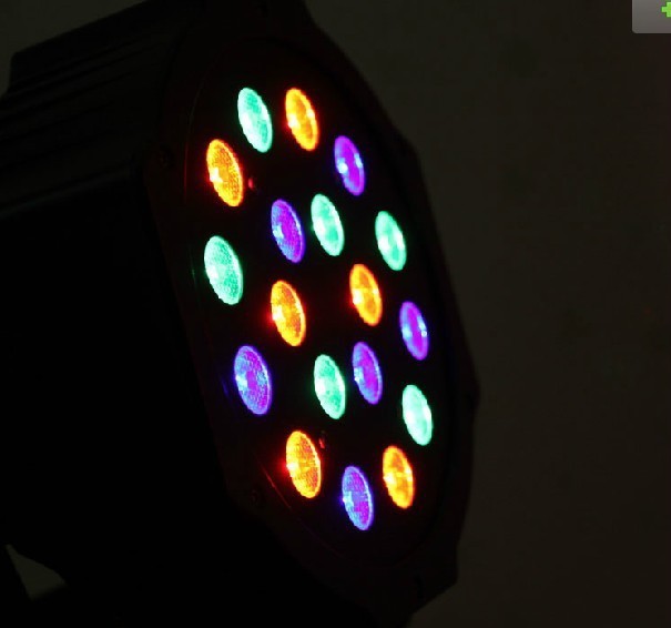 Professional 18pcs Rgbwa Led Flat Par Light With Zoom Function , 6/12CH Channels