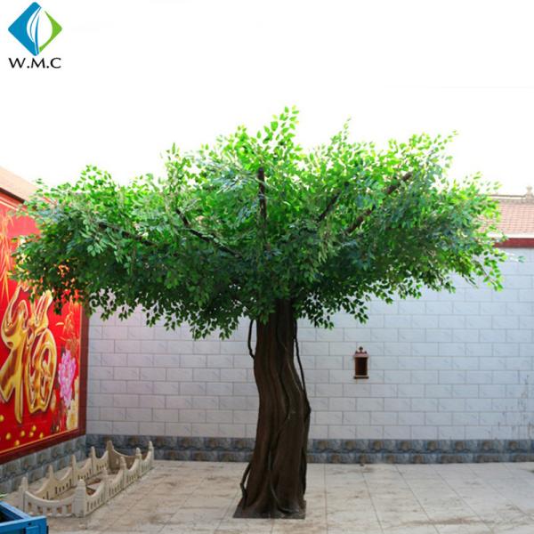2.5m Height Fake Banyan Tree , Plastic Ficus Tree For Restaurant Garden