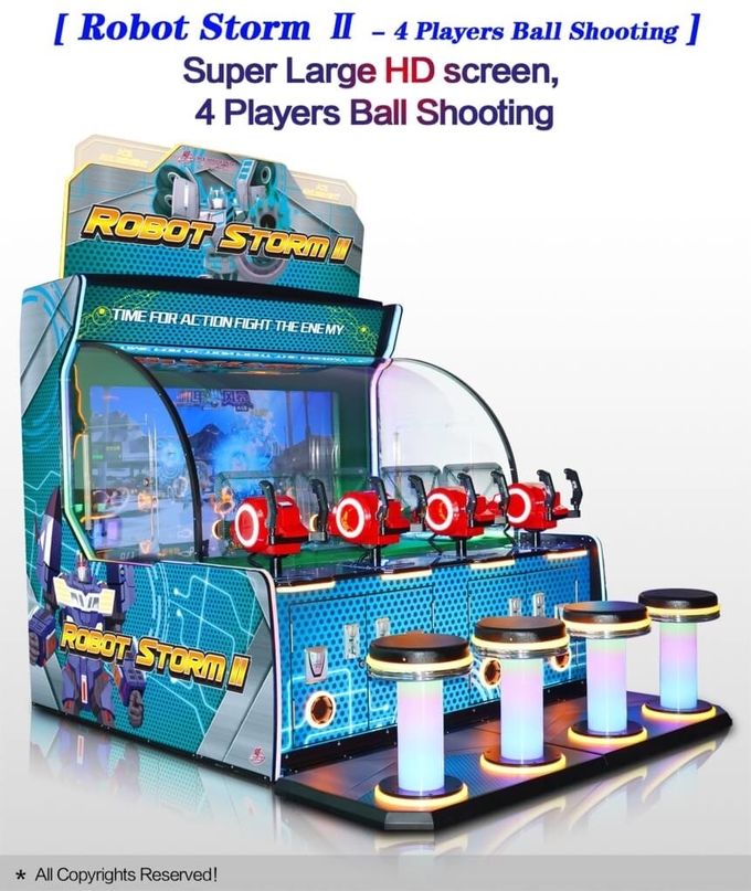 Robot Storm 2 - 4 Players Ball Shooting Game Ticket Redemption Arcade Game Machine