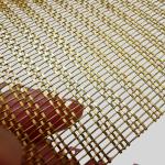 Glass Laminated Brass Mesh Fabric