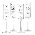 450ml Hand Blown Crystal Wine Goblets Classic With Vinyl Lettering