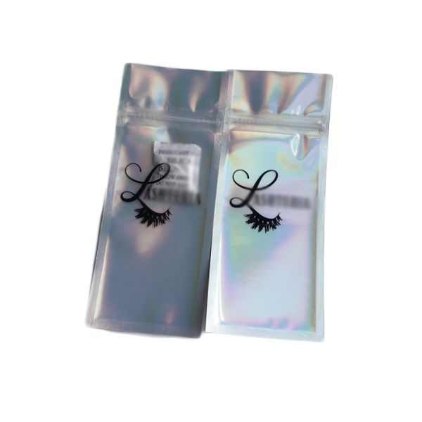 Custom Printing Clear Front Eyelash Glue Packaging Bags k Plastic BagTransparent Window Makeup Brushes
