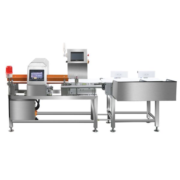 China Stainless Steel Food Grade Combination With Metal Detector & Checkweigher factory