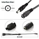 60W 5.5x2.1mm Photovoltaic Solar Cable Female To Male DC Power