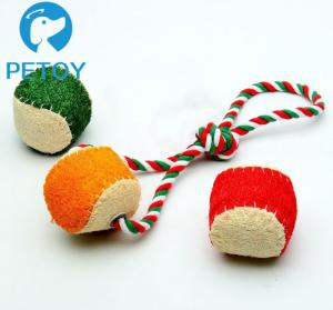 China Durable Loofah Squeaky Rope Dog Toys Long Service Life BSCI Approved factory