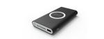 Black Color Wireless Cell Phone Charger 8000 mAh 133 * 74 * 19 mm With 5V 2A USB