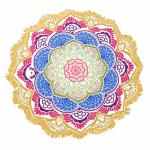 Indian Mandala Beach Towel Large Lotus Printing Towel Beach Round Pool Home