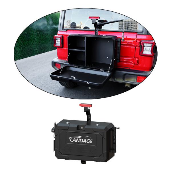 Effortless Installation 6063 Aluminum Tail Gate Storage Box for Jeep Wrangler JL