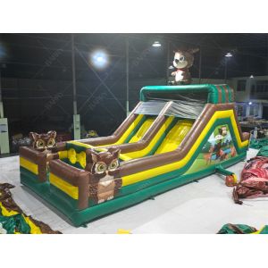 Giant Inflatable Jumping Bouncer Slide Obstacle Course Inflatable Game Obstacle