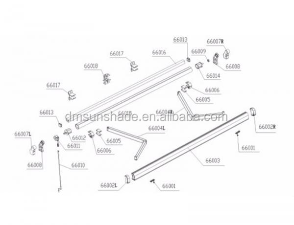 Open Air Double Sided Awning Independent Garden Restaurant Retractable Awning