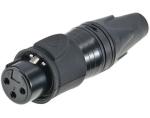 Industrial Electronics Accessories Female Waterproof 3 Pin XLR Connector for