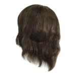 6" Full Head Hair Wig for Men Super Thin Skin Indian Men Hair Toupee Wig