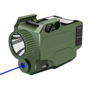 China Picatinny Weaver Rail Laser Sights 500 Lumens Pistol Light Laser Blue factory