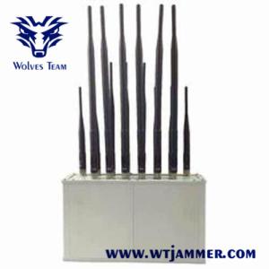 China 50W 14 Band Desktop Wi-Fi Lojack CDMA GSM Signal Jammer factory