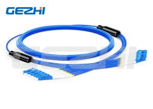 China 6 Fibers OS2 Single Mode LC/SC/FC/ST Armored Indoor 3.0mm Multi-Fiber Breakout Cable factory