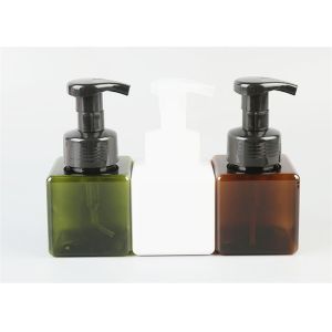 China Rectangle Square PETG Plastic Bottle Body Cream Plastic foam pump on sale