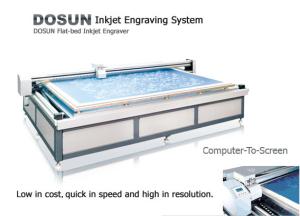 China Flatbed Inkjet Engraver, Textile Engraving Machine 1400mm × 1000mm, 5600mm × 3400mm Screen factory