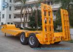 Low Bed 30 Ton Flatbed Semi Trailer Dual Axle Trailer With WABCO Brake