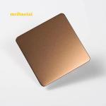 Rose Gold PVD Color Coating Standblast Stainless Steel Sheet Decoration Plate