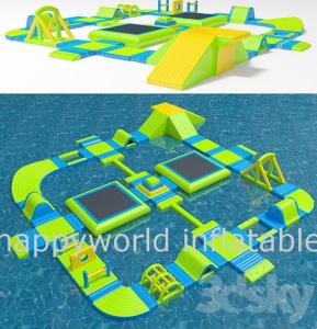 China Inflatable Aqua park , inflatable giant water park , inflatable floating water sport factory