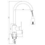 35mm Cartridge Chrome Plated Touch Free Kitchen Sink Faucet