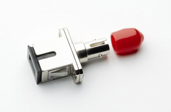 Green SC/APC Simplex Adapter with Shutter,Short flange,metal clip