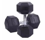 Commercial Weight Lifting Dumbbell Set Man Fitness Black Rubber Hex Dumbbell