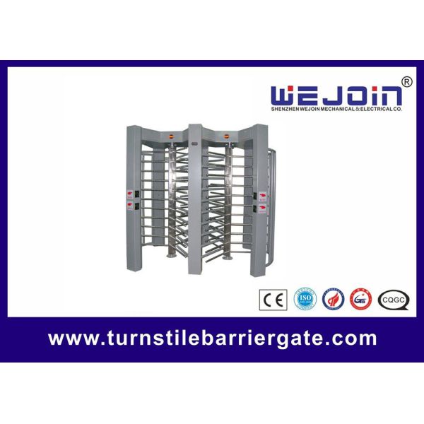 China LED Display Pedestrian Security Gates Controlled Full Height Turnstile factory