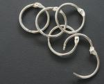 Metal nickel 25mm(1")loose leaf ring book binding ring hinged snap ring in PVC