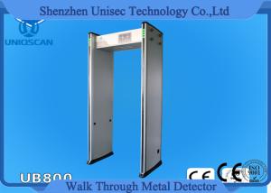 China 33/45 Zone Door Frame Metal Detector Gate , Walk Through Security Scanners 7 Inch LCD factory