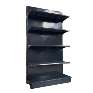 China Factory Customized Size Thickness Color black store shelves shelving display gondola rack retail display racks factory