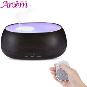 China Wood Grain IR Remote Control 500ml Aroma Essential Oil Diffuser factory