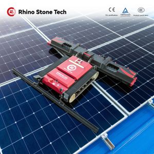 Remote Controlled PV Module Cleaner Solar Cleaning Equipment Maintenance Robot