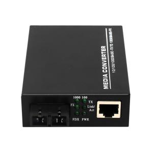 China 10/100Mbps 1xRJ45+1xSFP port Fiber media converter for CCTV Security system factory